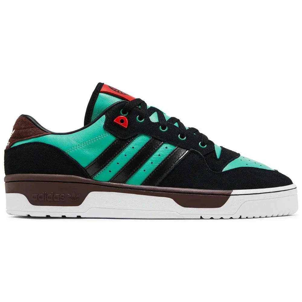 adidas Rivalry‎ Low Demon Slayer 'Tanjiro' Mens Size 12 Black/Green Shoes JI3312